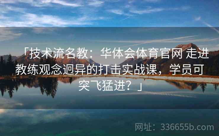 「技术流名教：华体会体育官网 走进教练观念迥异的打击实战课，学员可突飞猛进？」