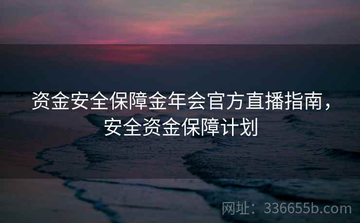 资金安全保障金年会官方直播指南，安全资金保障计划
