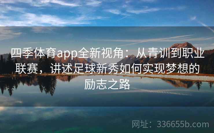 四季体育app全新视角：从青训到职业联赛，讲述足球新秀如何实现梦想的励志之路