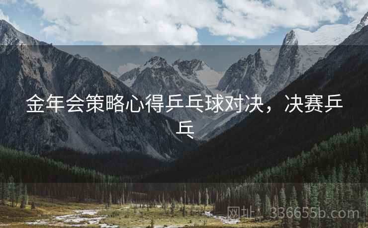 金年会策略心得乒乓球对决，决赛乒乓
