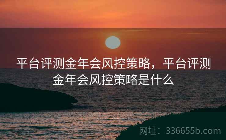 平台评测金年会风控策略，平台评测金年会风控策略是什么